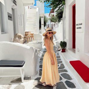 Yellow Gingham Dress